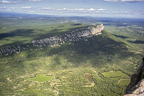 pic saint loup, view from top