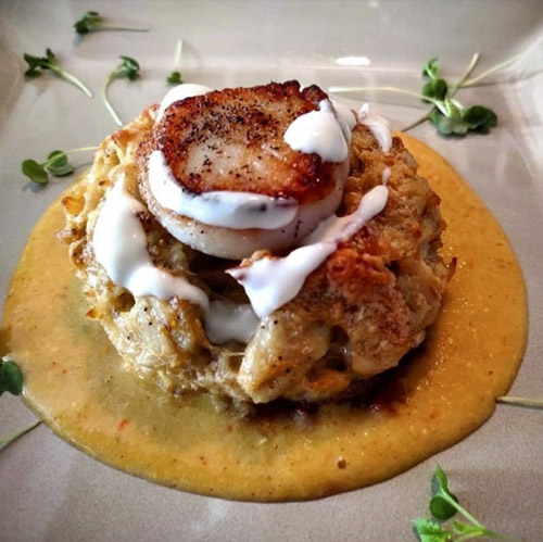 vinnie, crab cake