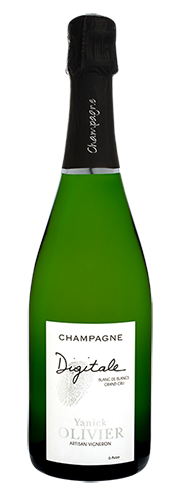 yanick olivier, grand cru, Blanc de blanc, champagne, digitale